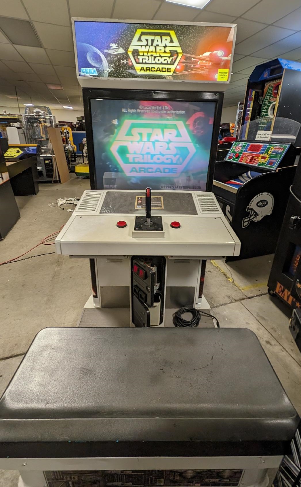 SEGA STAR WARS TRILOGY SitDown Arcade Machine for sale 3D SHOOTER! COINOP PARTS ETC
